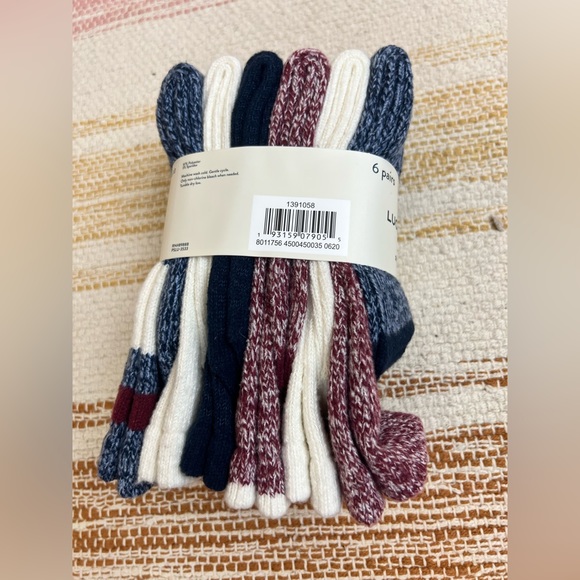 NWT 6 Pairs of SUPER SOFT BOOT SOCK Lucky Brand Socks 🧦🍀❤️ - Picture 5 of 6